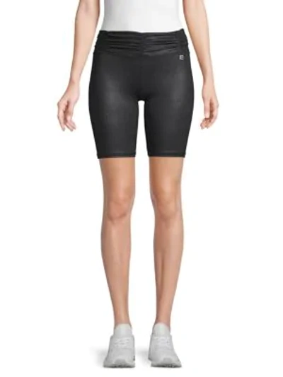 Body Language Ronya Leather-effect Bike Shorts In Rustic