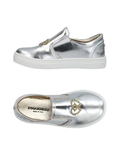Dsquared2 Kids' Sneakers In Silver