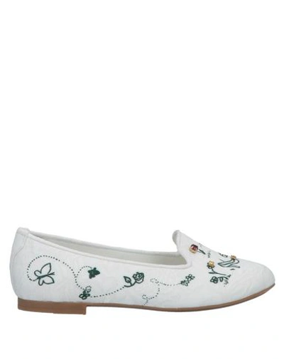 Dolce & Gabbana Kids' Loafers In White
