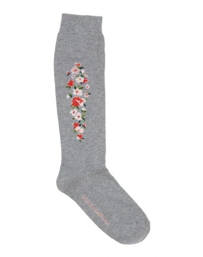 Dolce & Gabbana Kids' Short Socks In Grey