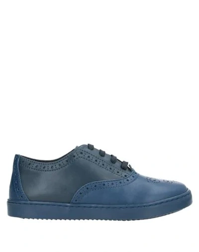 Dolce & Gabbana Kids' Laced Shoes In Blue