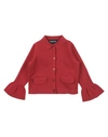 Emporio Armani Kids' Cardigans In Red