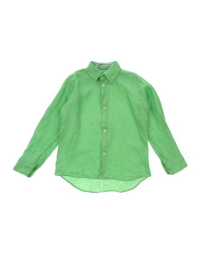 Mc2 Saint Barth Solid Color Shirt In Light Green