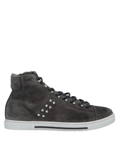 Antony Morato Kids' Sneakers In Steel Grey