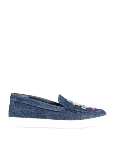 Dolce & Gabbana Kids' Loafers In Slate Blue