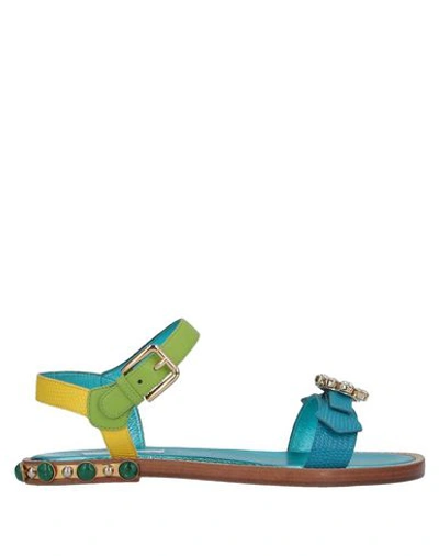 Dolce & Gabbana Kids' Sandals In Azure