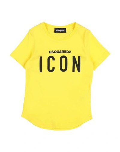 Dsquared2 T-shirts In Yellow