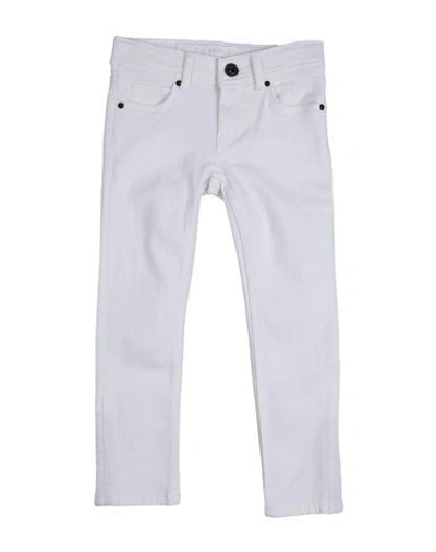 Burberry Kids' Denim Pants In White
