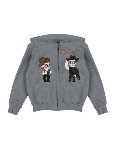 Dolce & Gabbana Kids' Sweatshirt In Grey