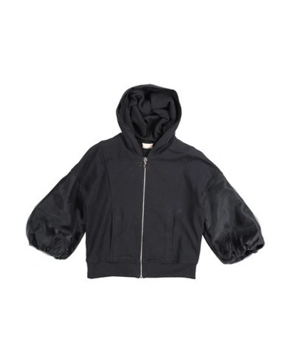 Elisabetta Franchi Babies' Hooded Sweatshirt In Black