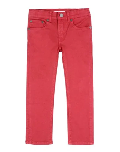 Burberry Kids' Denim Pants In Garnet