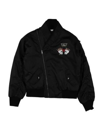 Dolce & Gabbana Kids' Bomber In Black