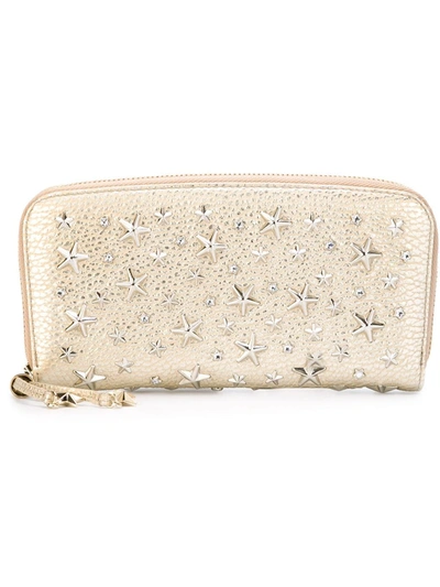 Jimmy Choo 'filipa' Wallet In Metallic