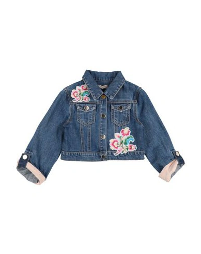 Elisabetta Franchi Babies' Denim Jacket In Blue