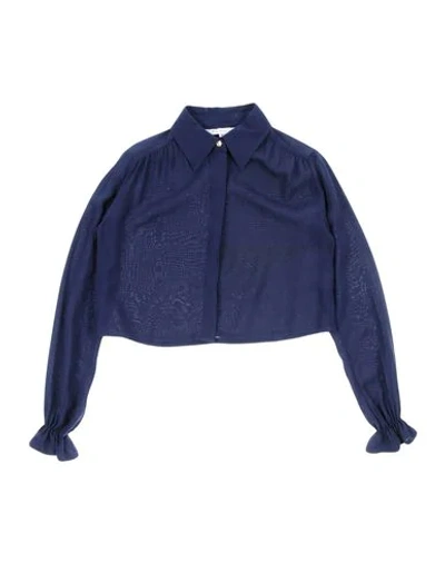 Patrizia Pepe Kids' Shirts In Dark Blue