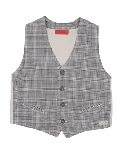 Paolo Pecora Kids' Vests In Grey
