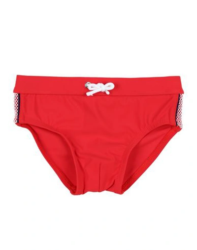 Dolce & Gabbana Kids' Swim Briefs In Red