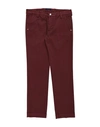 Entre Amis Kids' Casual Pants In Maroon