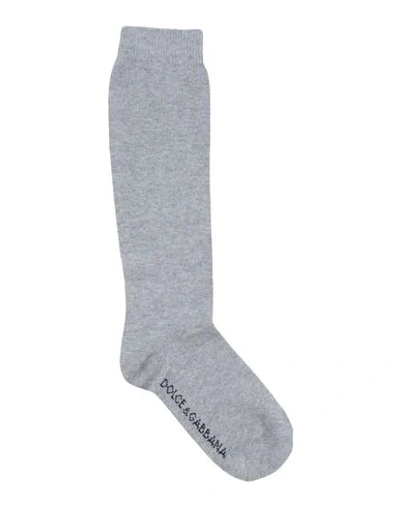 Dolce & Gabbana Kids' Short Socks In Grey
