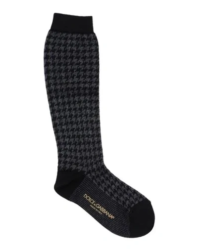 Dolce & Gabbana Kids' Short Socks In Black
