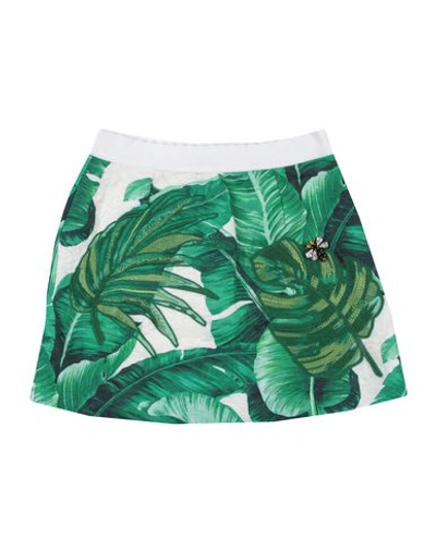 Dolce & Gabbana Kids' Skirt In Green