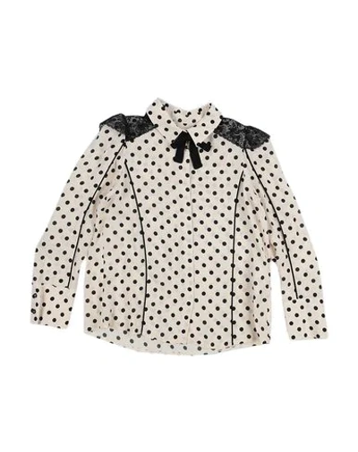 Elisabetta Franchi Babies'  Toddler Girl Shirt Beige Size 6 Viscose