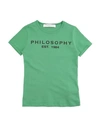 Philosophy Di Lorenzo Serafini Kids' T-shirts In Green