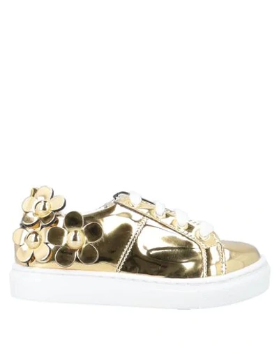 Little Marc Jacobs Babies' Sneakers In Gold
