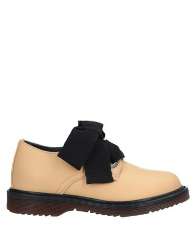 Marni Babies' Laced Shoes In Beige
