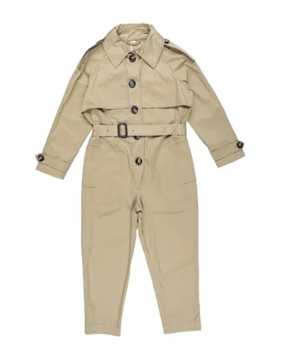 Burberry Kids' Overalls In Sand