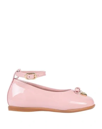 Dolce & Gabbana Babies' Ballet Flats In Pink