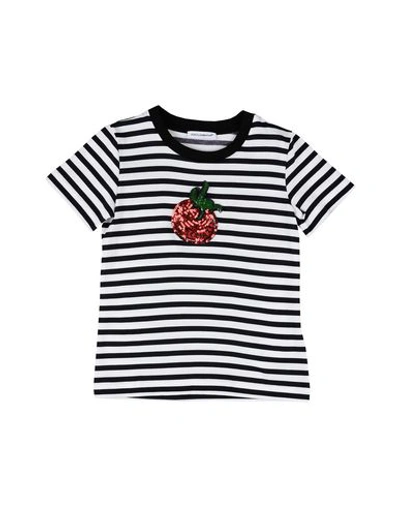 Dolce & Gabbana Babies' T-shirts In Black
