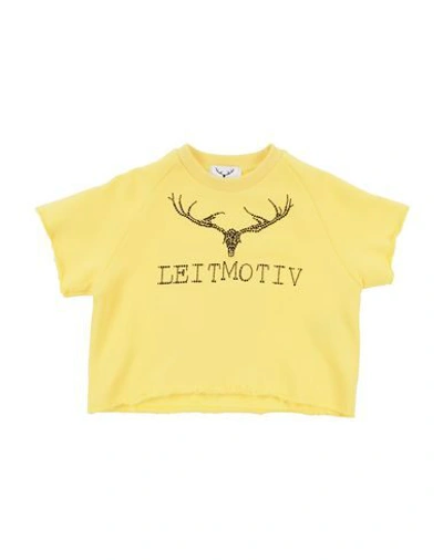 Leitmotiv Kids' Sweatshirts In Yellow