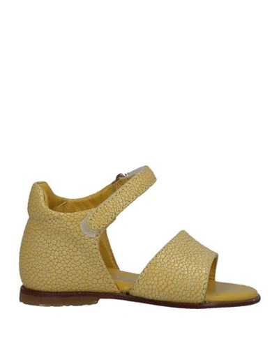 Andrea Montelpare Babies' Sandals In Yellow