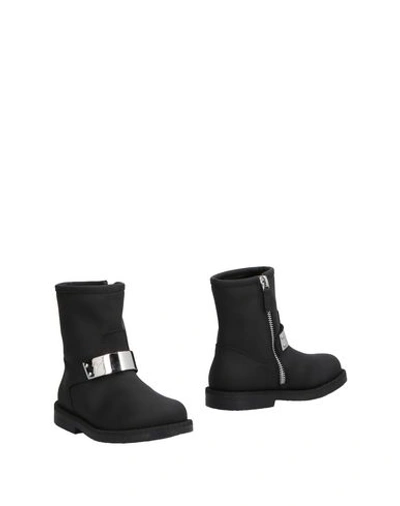 Giuseppe Zanotti Babies' Ankle Boots In Black