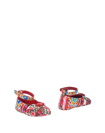 Dolce & Gabbana Babies' Newborn Shoes In Red