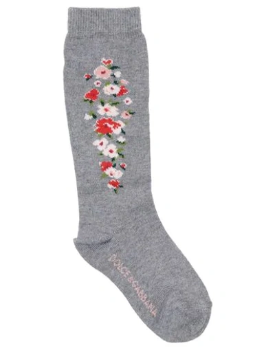 Dolce & Gabbana Babies' Short Socks In Grey