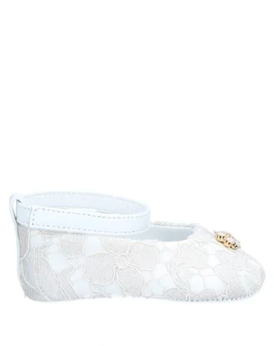 Dolce & Gabbana Babies' Newborn Shoes In Ivory