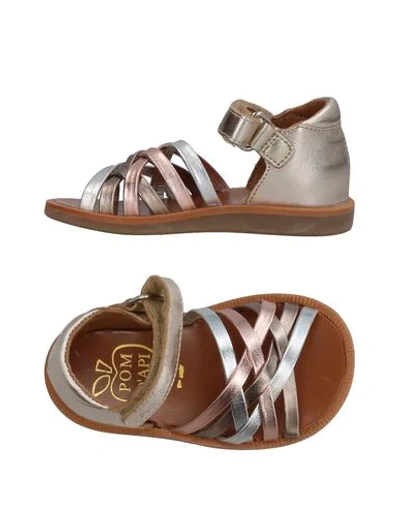 Pom D'api Babies' Sandals In Platinum