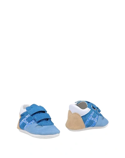 Hogan Babies' Newborn Shoes In Pastel Blue
