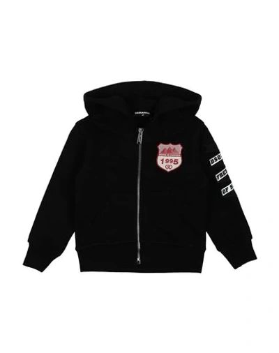 Dsquared2 Kids' Sweatshirts In Black