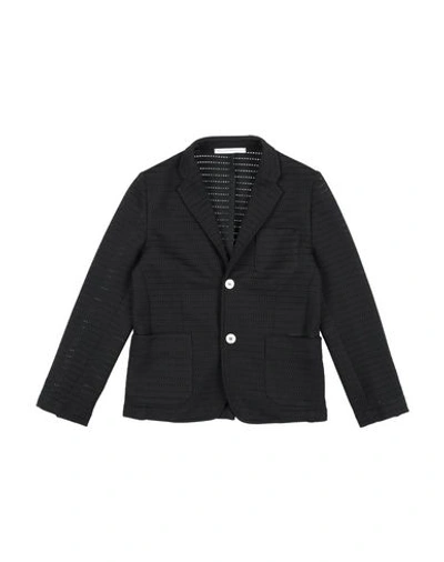 Grey Daniele Alessandrini Kids' Suit Jackets In Black