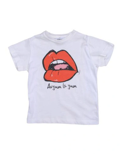 Au Jour Le Jour Babies' T-shirt In White