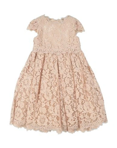 Dolce & Gabbana Kids' Dress In Pale Pink