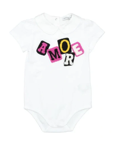 Dolce & Gabbana Babies' Bodysuit In White