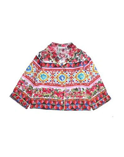 Dolce & Gabbana Babies' Patterned Shirts & Blouses In Red