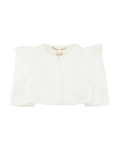 Elisabetta Franchi Kids' Suit Jackets In White