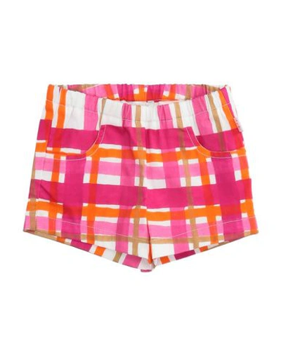 Il Gufo Babies'  Newborn Girl Shorts & Bermuda Shorts Fuchsia Size 3 Cotton, Elastane In Pink