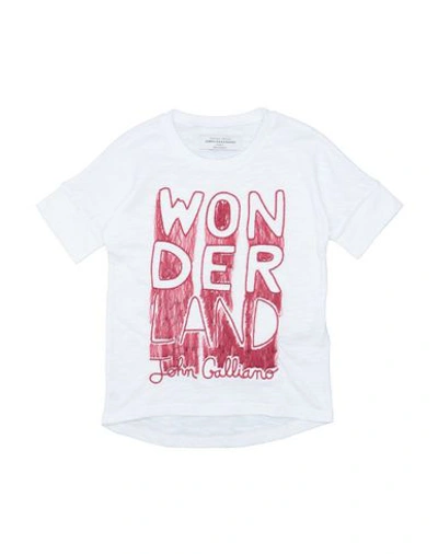 John Galliano Kids' T-shirts In White