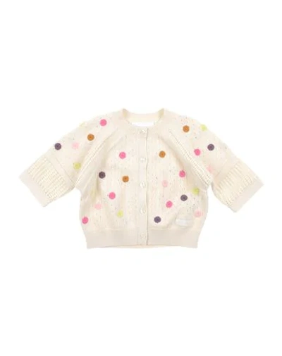 Burberry Babies' Cardigan In Ivory